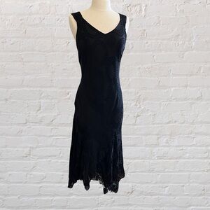 Jonathan Martin Studio black sleeveless dress with asymmetrical hemline